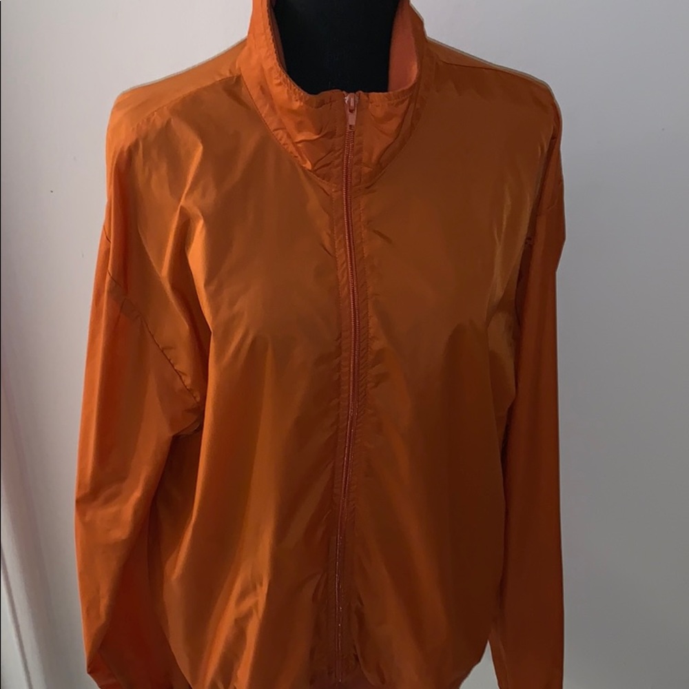 American Apparel Burnt Orange Nylon Jacket XL